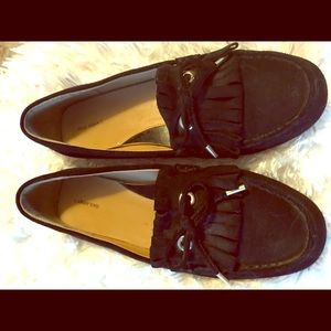 Lands End black loafers